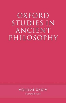 Oxford Studies in Ancient Philosophy by David Sedley