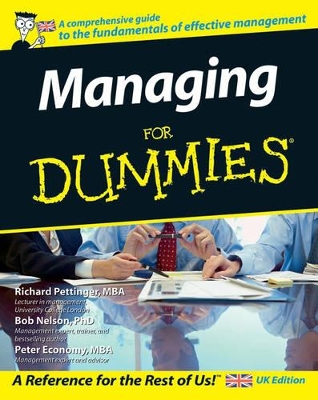 Managing For Dummies by Richard Pettinger