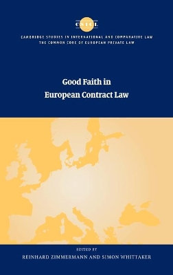 Good Faith in European Contract Law book