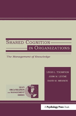 Shared Cognition in Organizations book