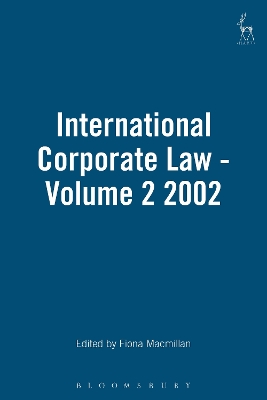 International Corporate Law - Volume 2 2002 by Professor Fiona Macmillan