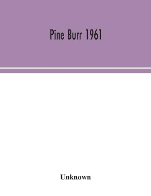 Pine Burr 1961 book