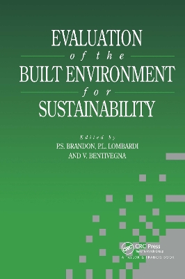 Evaluation of the Built Environment for Sustainability book