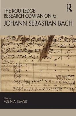 The Routledge Research Companion to Johann Sebastian Bach book