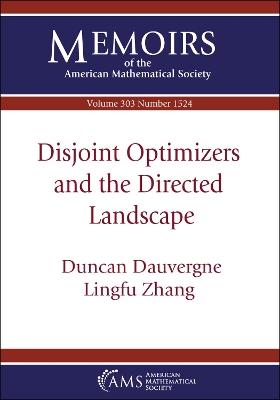 Disjoint Optimizers and the Directed Landscape book