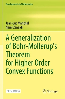 A Generalization of Bohr-Mollerup's Theorem for Higher Order Convex Functions by Jean-Luc Marichal