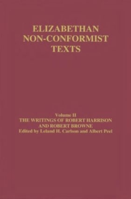Writings of Robert Harrison and Robert Browne book