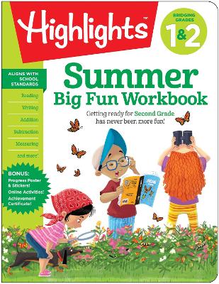 Summer Big Fun Workbook Bridging Grades 1 & 2: Summer Before Second Grade Prep Workbook for Spelling, Reading Comprehension, Language Arts and More book