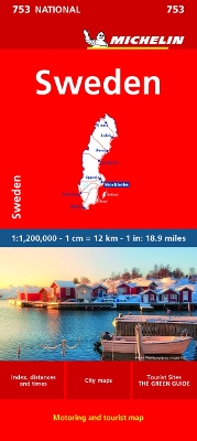 Sweden - Michelin National Map 753 book