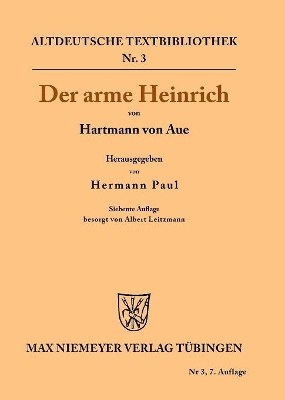 Der arme Heinrich by Hartmann Von Aue