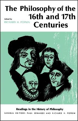 Philosophy of the Sixteenth and Seventeenth Centuries book