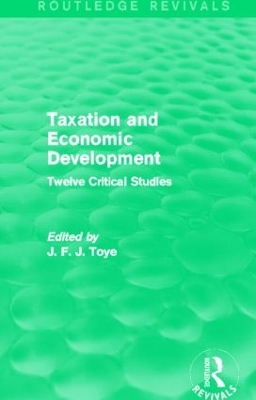 Taxation and Economic Development book