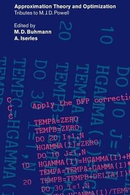 Approximation Theory and Optimization by M. D. Buhmann