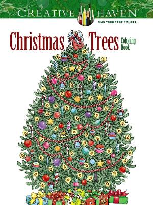 Creative Haven Christmas Trees Coloring Book book