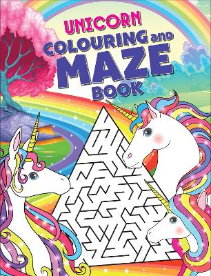 Unicorn Colouring and Maze Book book