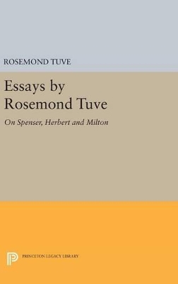 Essays by Rosemond Tuve book