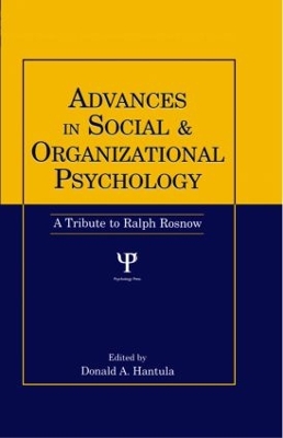Advances in Social and Organizational Psychology book