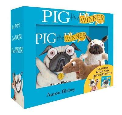 Pig the Winner + Finger Puppets book