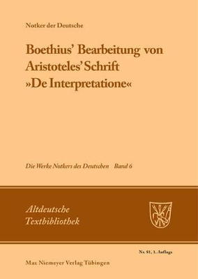 Boethius' Bearbeitung Von Aristoteles' Schrift »De Interpretatione« book