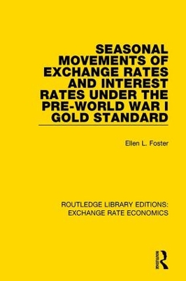 Seasonal Movements of Exchange Rates and Interest Rates Under the Pre-World War I Gold Standard by Ellen Foster