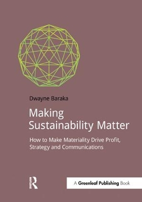 Making Sustainability Matter book