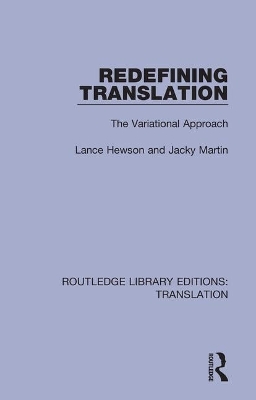 Redefining Translation: The Variational Approach book