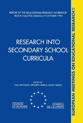 Research into Secondary School Curricula book