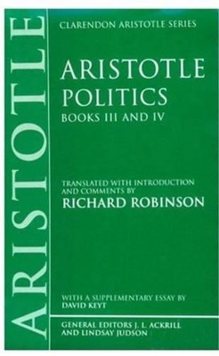 Politics: Books III and IV book