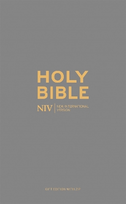 NIV Pocket Charcoal Soft-tone Bible with Zip book