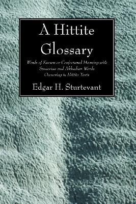 Hittite Glossary book