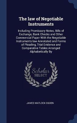 Law of Negotiable Instruments book