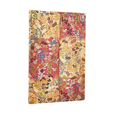 2026 Kara-ori Pink (Japanese Kimono) Maxi 12-month Vertical Hardcover Flexi Dayplanner 2026 (Elastic Band Closure) book