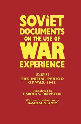 Soviet Documents on the Use of War Experience book