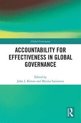 Accountability for Effectiveness in Global Governance book