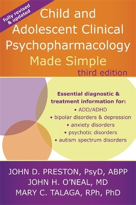 Child and Adolescent Clinical Psychopharmacology Made Simple, 3rd Edition book