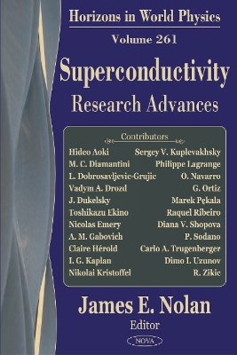Superconductivity Research Advances book