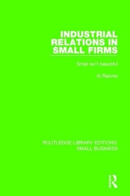 Industrial Relations in Small Firms book