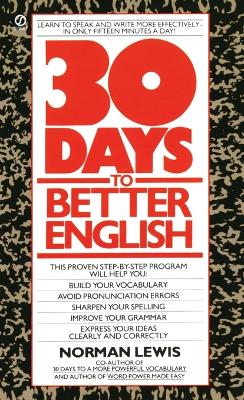 Lewis Norman : Thirty Days to Better English book