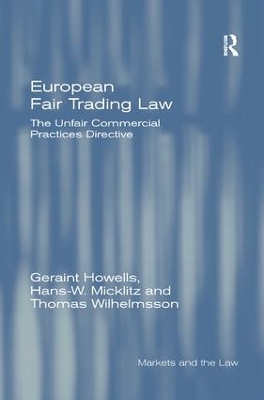 European Fair Trading Law by Geraint Howells