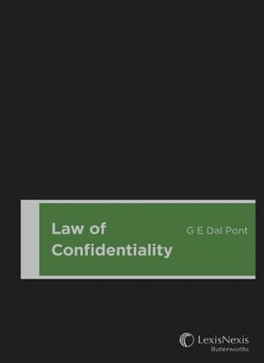 Law of Confidentiality book