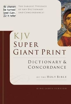 Super Giant Print Bible Dictionary and Concordance book