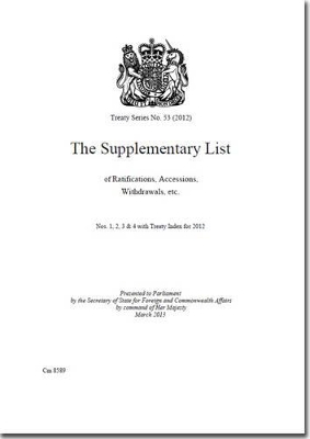 The supplementary list by Great Britain: Foreign and Commonwealth Office
