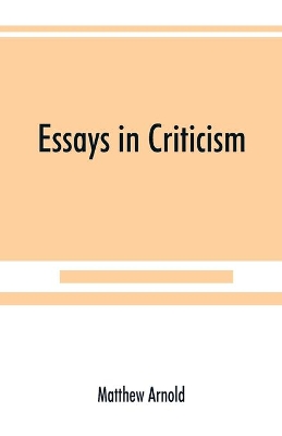 Essays in criticism book