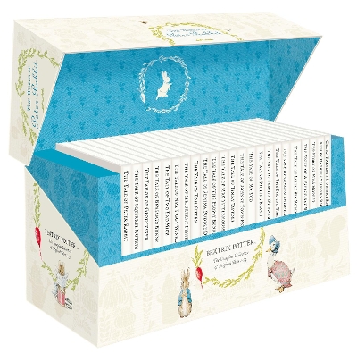 The World of Peter Rabbit - The Complete Collection of Original Tales 1-23 White Jackets by Beatrix Potter
