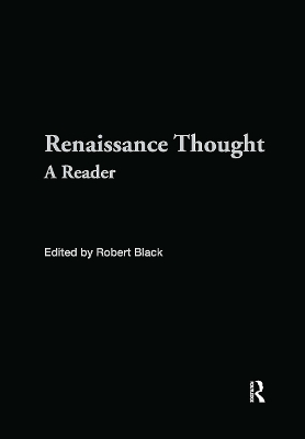 Renaissance Thought by Robert Black