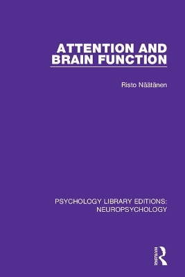 Attention and Brain Function by Risto Näätänen