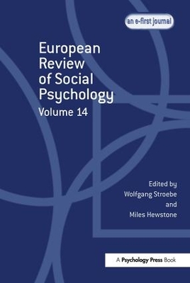 European Review of Social Psychology: Volume 14 book