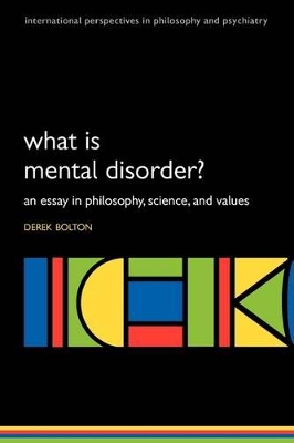 What is Mental Disorder? book