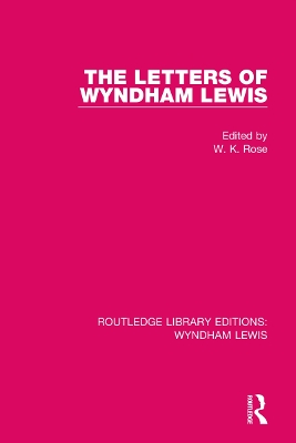 The Letters of Wyndham Lewis book