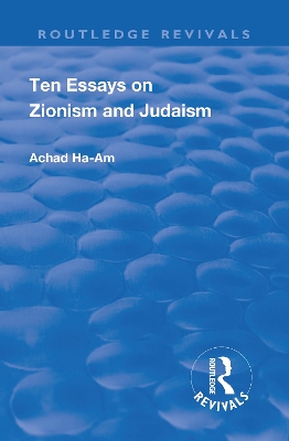 Revival: Ten Essays on Zionism and Judaism (1922) book